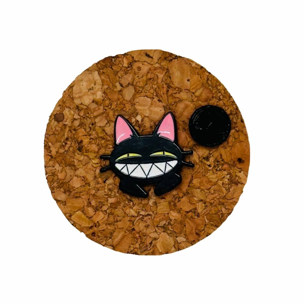 ✨The Legend of LUOXIAOHEI Luo Xiaohei Hei Black Cat Metal Brooch Enamel Pin New✨ - Picture 2 of 5